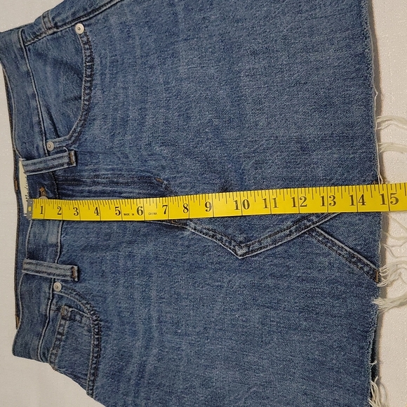 Madewell rigid denim A line skirt size 25 - Picture 3 of 7